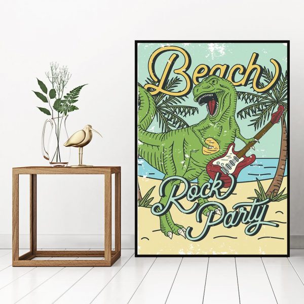 zielony plakat do salonu