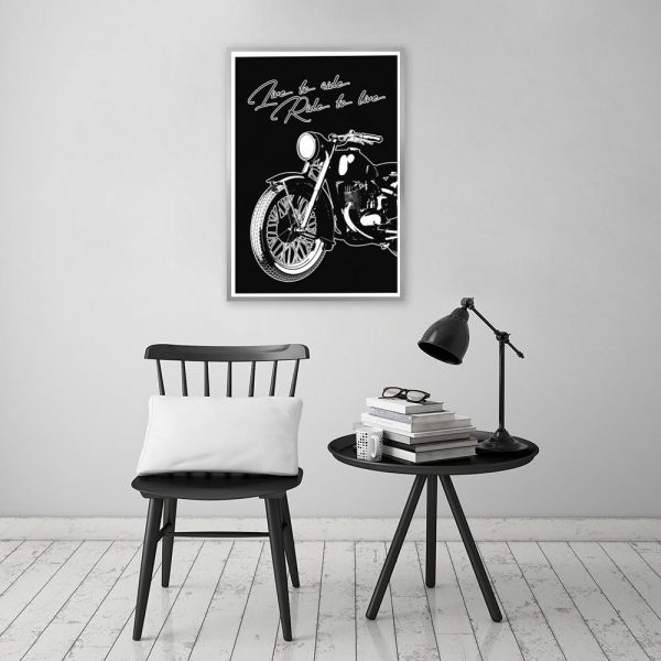 plakat motocykl