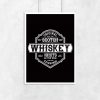 plakat etykietka whiskey