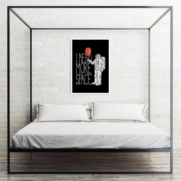 plakat do sypialni z astronautom