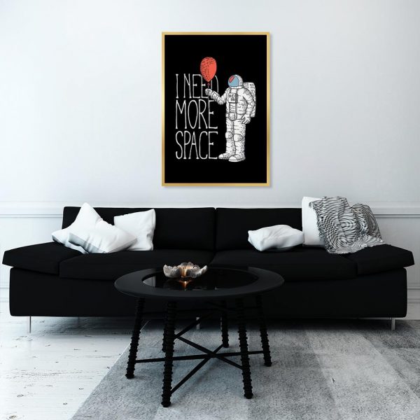 plakat z astronautom