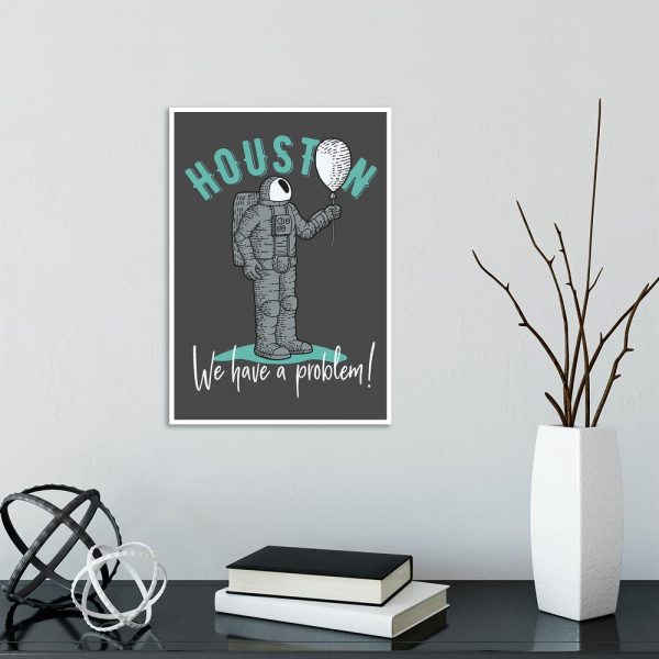 plakat na ścianę z astronautom i napisem