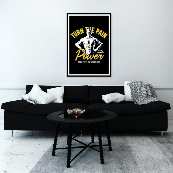 plakat do salonu z napisem