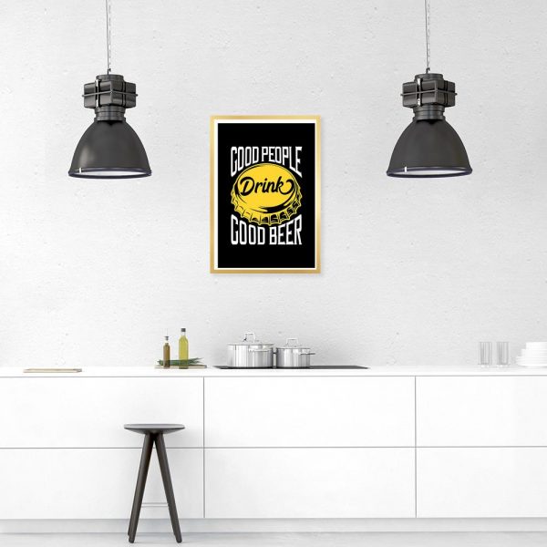 plakat z napisem po angielsku na ścianę