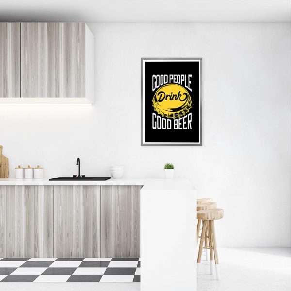 plakat z napisem do kuchni