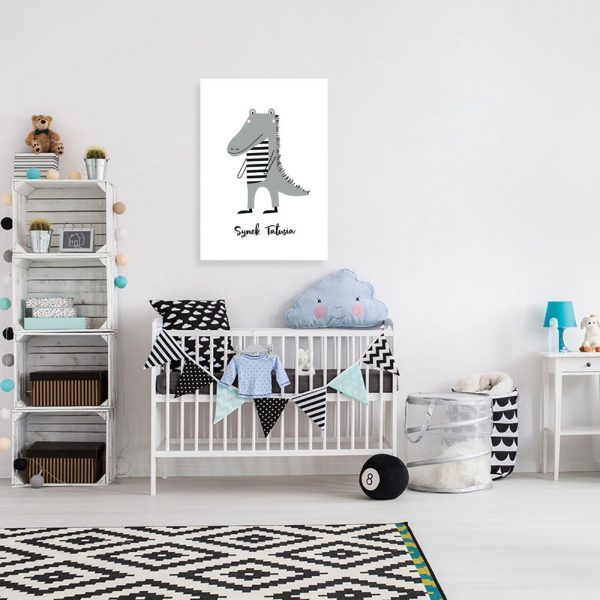 plakat z napisem Synek Tatusia do pokoju dziecka