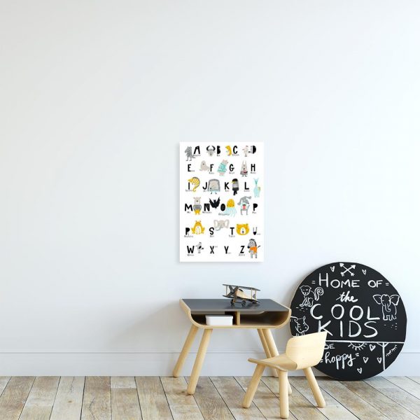 plakat z motywem zwierząt na ścianę pokoju dziecka