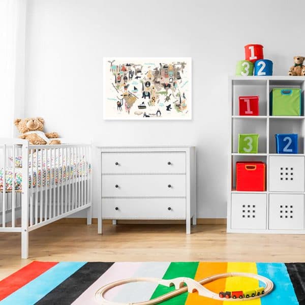 kolorowy plakat do pokoju dziecka