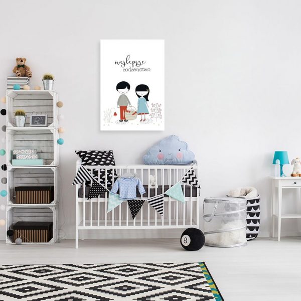 plakat z pięknym napisem do pokoju dziecka