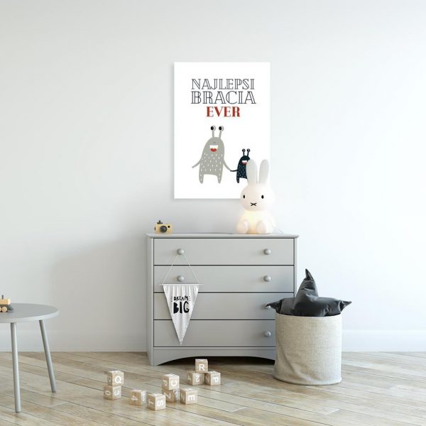 plakat z kosmitami do pokoju dziecka