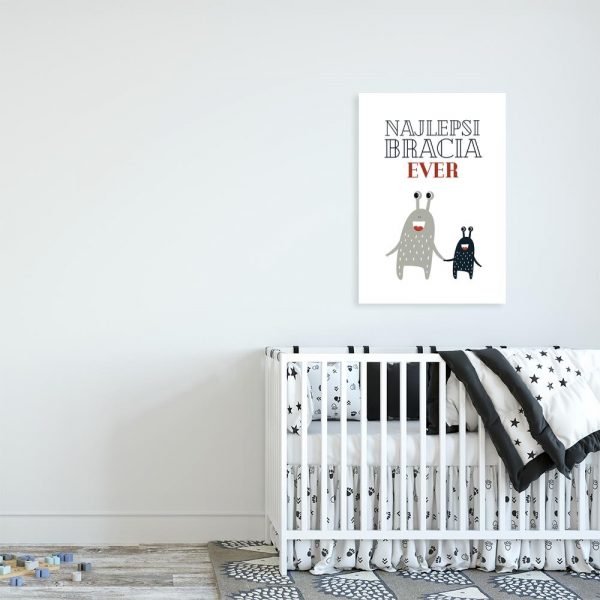 plakat z zabawną grafiką do pokoju dziecka