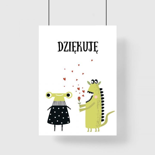 plakat z dwoma potworkami
