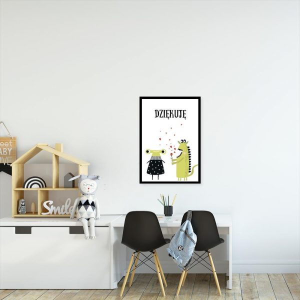 plakat z dwoma potworkami na ścianę pokoju dziecka