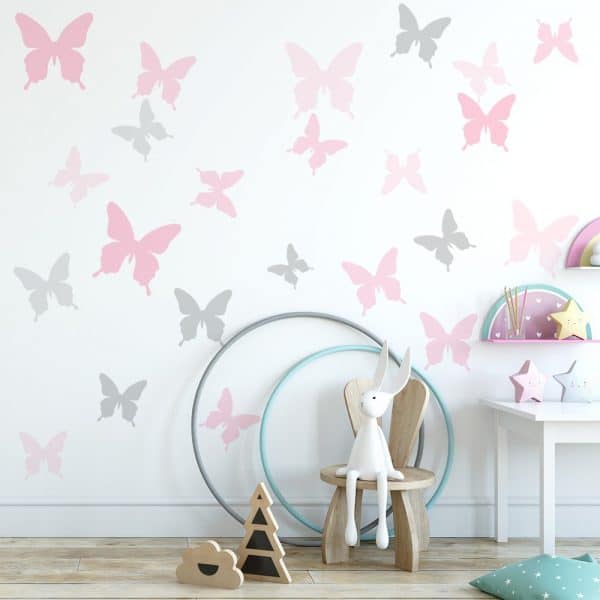 naklejka do pokoju dziecka z motylami