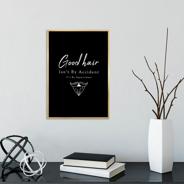 plakat czarno-biały dla barbera