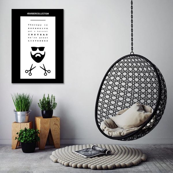 plakat z brodą dla barbera