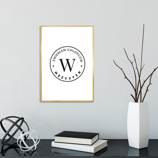 plakat z motywem napisu do salonu barberskiego