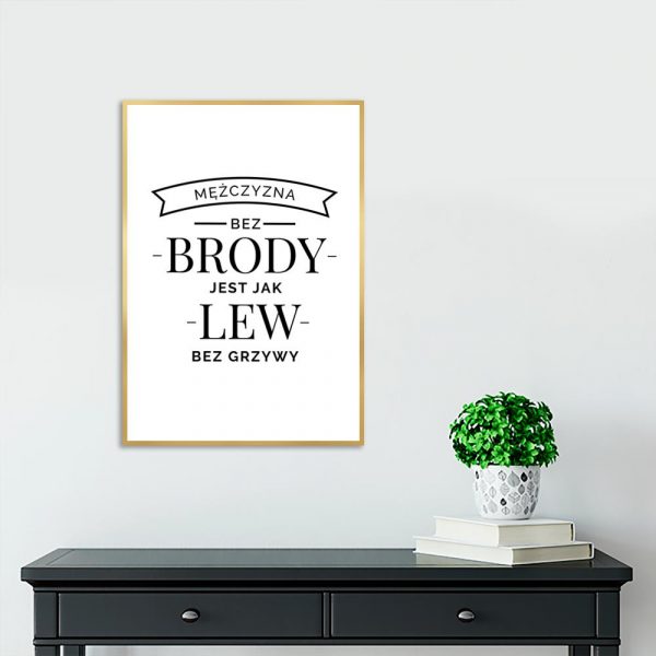 plakat z humorystycznym napisem