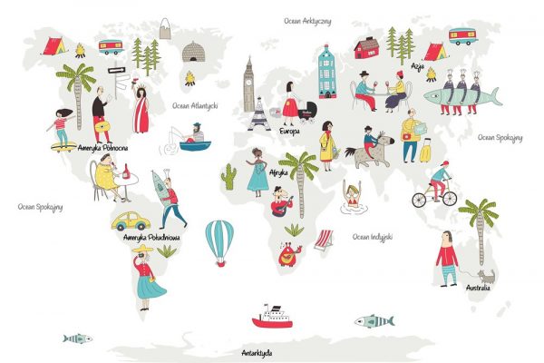 fototapeta edukacyjna do pokoju dziecka