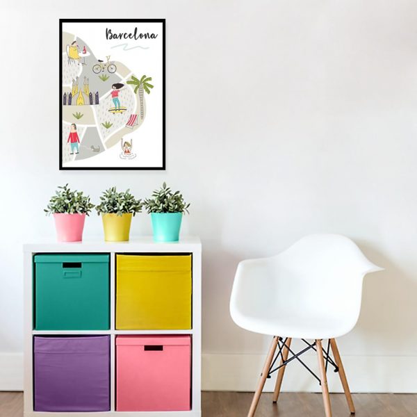 plakat z napisem do pokoju dziecka