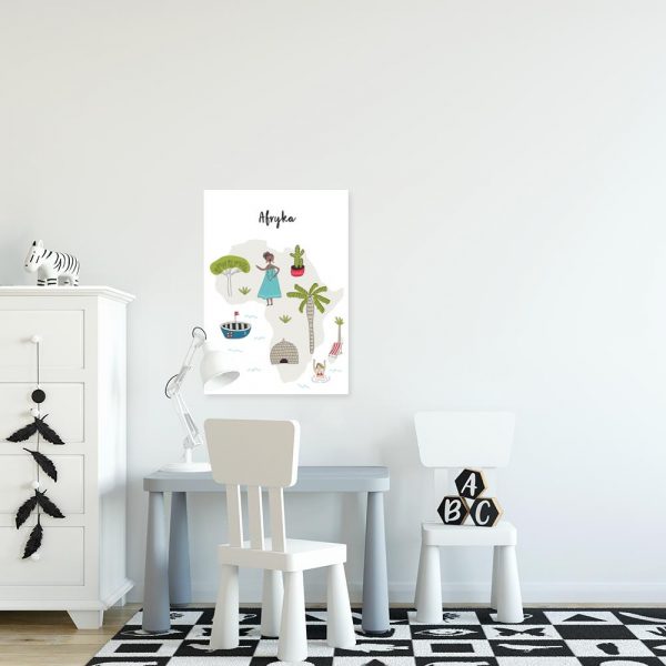 plakat z motywem Afryki do pokoju dziecka