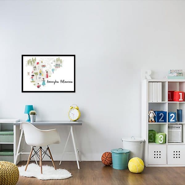 plakat o walorach edukacyjnych do pokoju dziecka