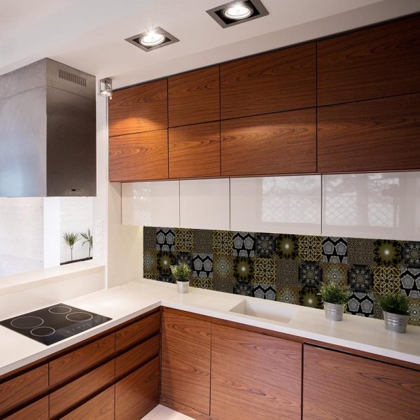 fototapeta imitująca kafelki do kuchni