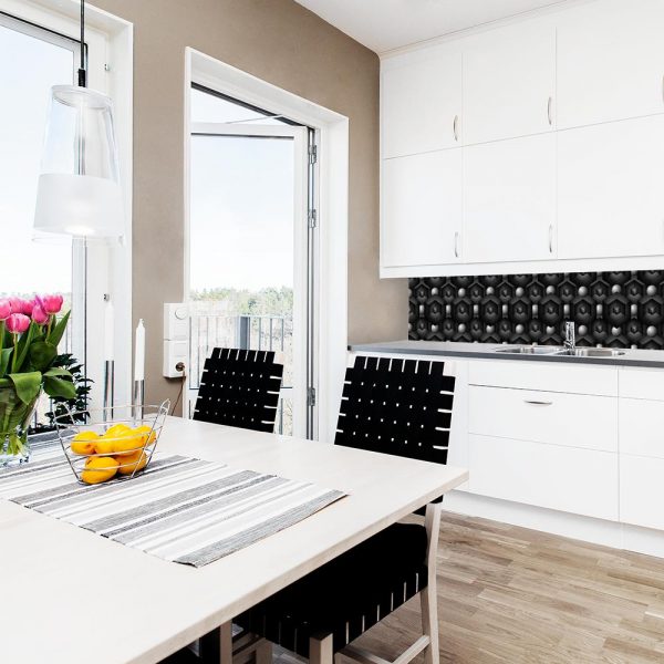 fototapeta z pomysłowym wzorem do kuchni