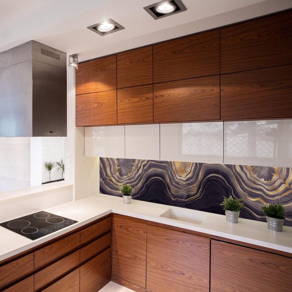 fototapeta z abstrakcyjnym wzorem do kuchni