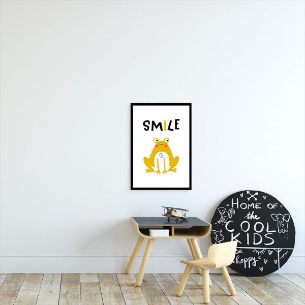 plakat dla dziecka z żabką