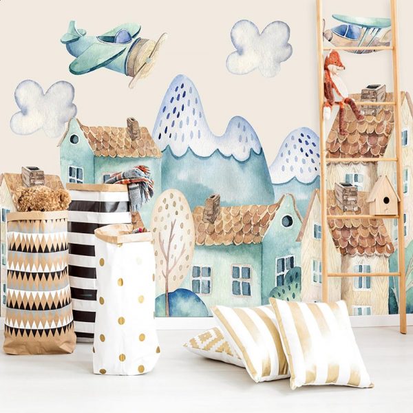 fototapeta do pokoju dziecka z kolorowym wzorem