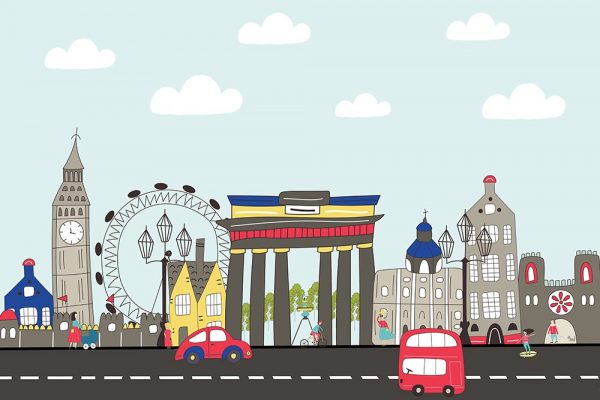 fototapeta z motywem londynu do pokoju dziecka