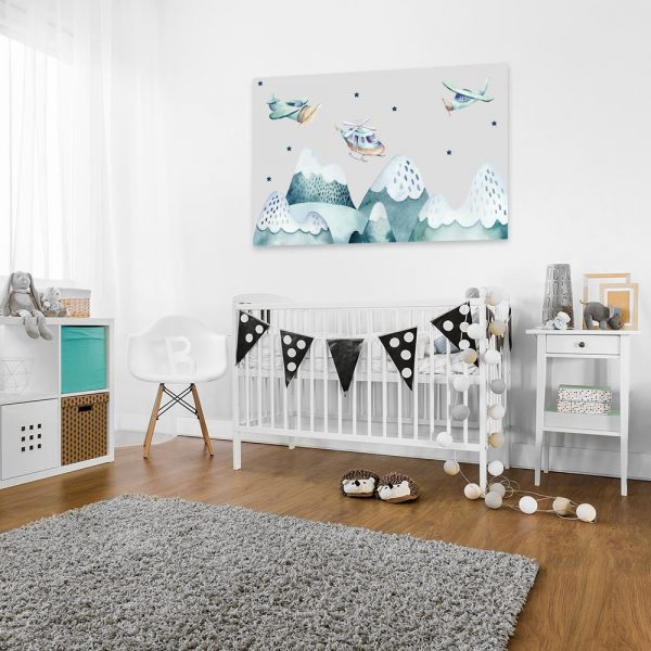 obraz do pokoju dziecka z helikopterem