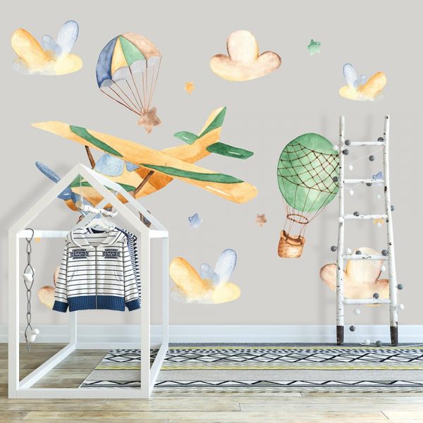 fototapeta z motywem samolotu do pokoju dziecka
