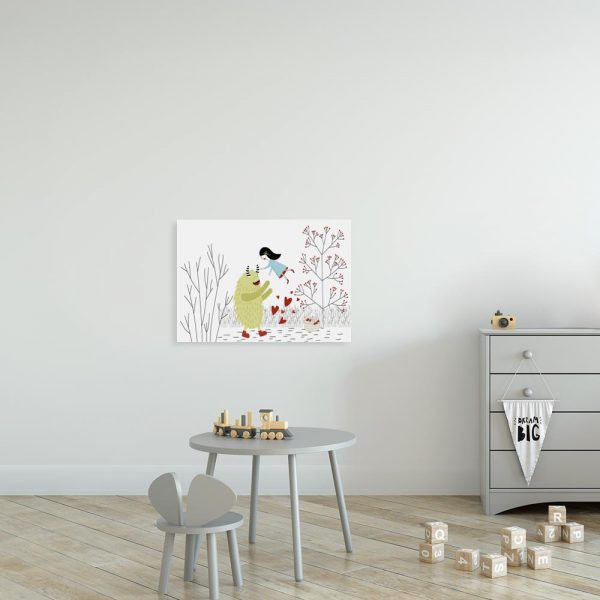 obraz dla dziecka z potworkiem i dziewczynką