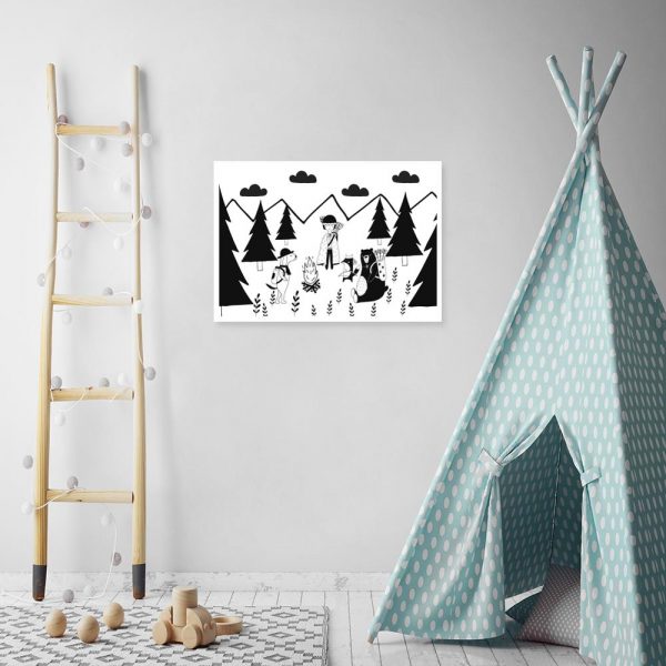 plakat ze zwierzętami do pokoju dziecka
