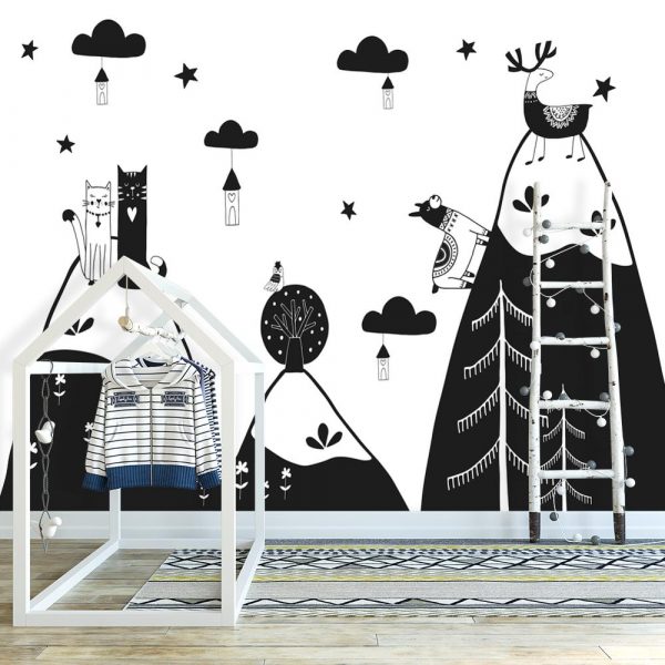 fototapeta dziecięca ze zwierzętami