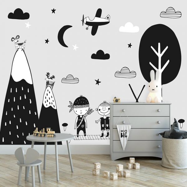 fototapeta z motywem podróżników dla dziecka