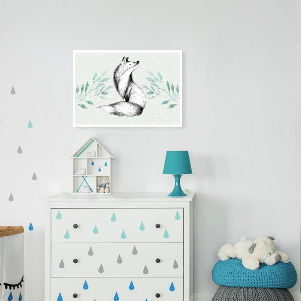 pozioma dekoracja z lisem