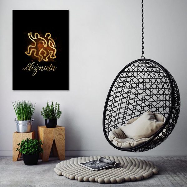 dekoracja z motywem bliźniąt