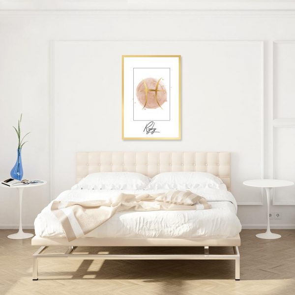 plakat z motywem ryb