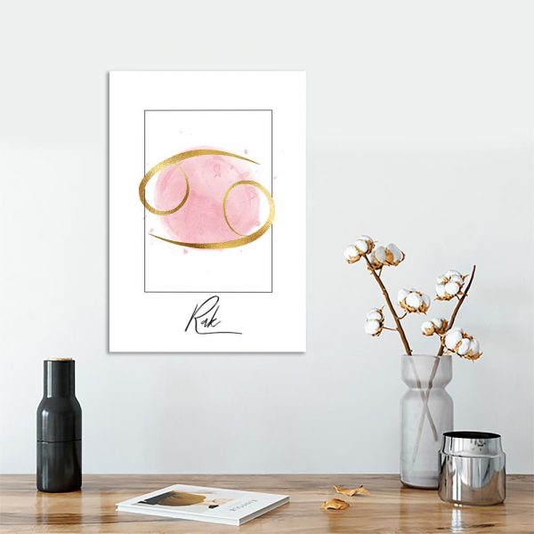 plakat pionowy z rakiem