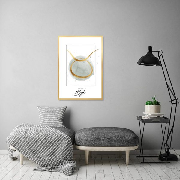 znak zodiaku - byk na plakacie