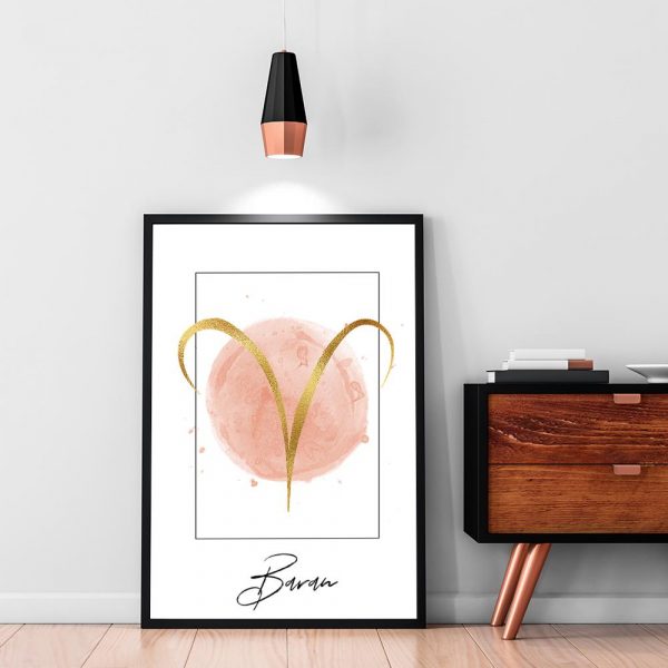 plakat z symbolem barana