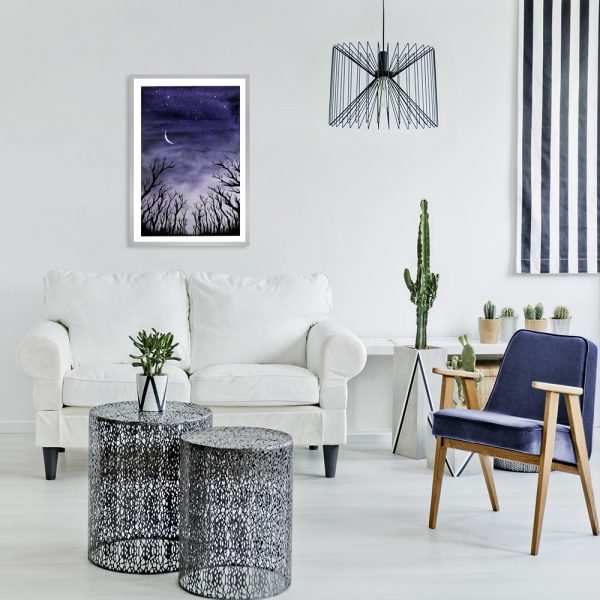 motyw gwiazd na niebie