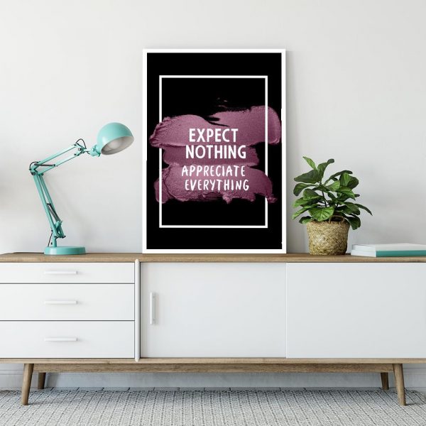 angielska sentencja na plakacie