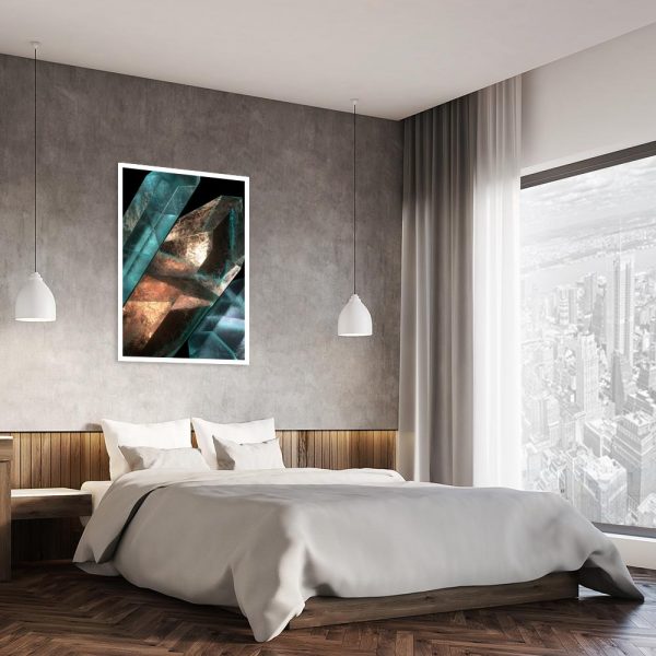 plakat z żółtą dekoracją