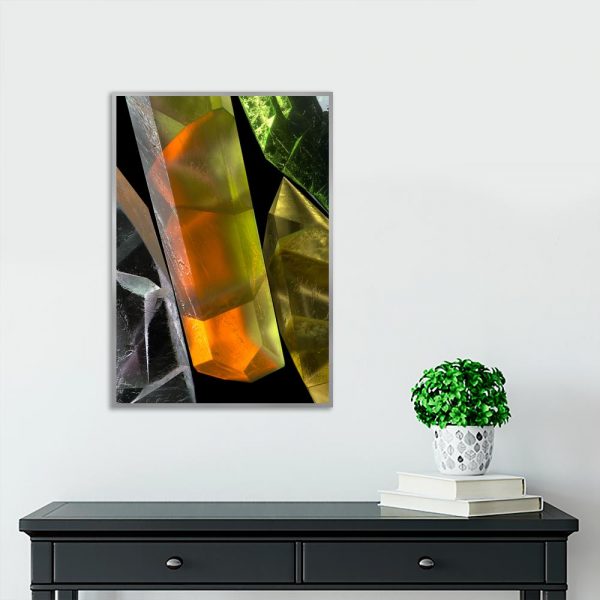 plakat z abstrakcyjną dekoracją