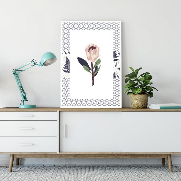 roślina na plakacie pionowym