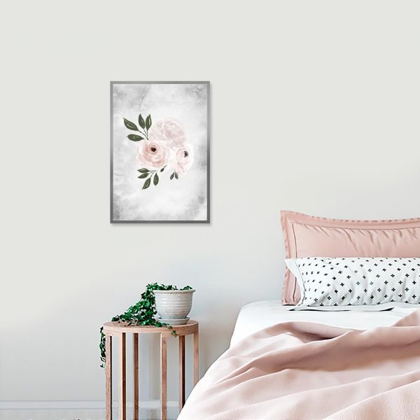 pionowa dekoracja z różami